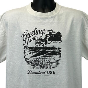 Feature x Saucony Greetings From Dreamland USA T Shirt UFO White Tee XL X-Large